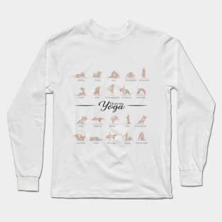 Little mice doing yoga poses Long Sleeve T-Shirt